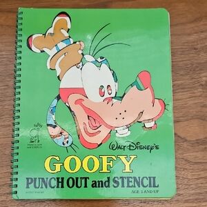 Disney Goofy Punch Out Stencil Book